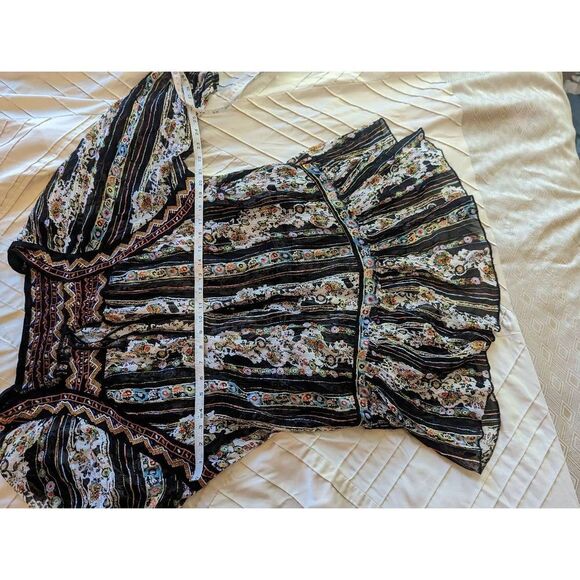 free people dance magic sheer chiffon tunic dress no slip sz s euc - Picture 8 of 8